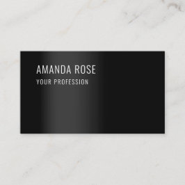 Berufliche Beratung Minimalismus Elegante Schwarz Visitenkarte