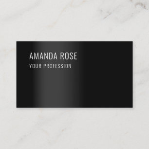 Berufliche Beratung Minimalismus Elegante Schwarz Visitenkarte