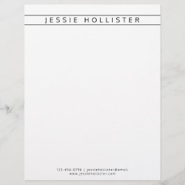 Berufliche Bezeichnung und Informationen Briefbogen