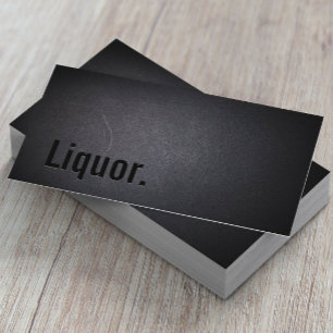 Berufliche Blackout Liquor Business Card Visitenkarte