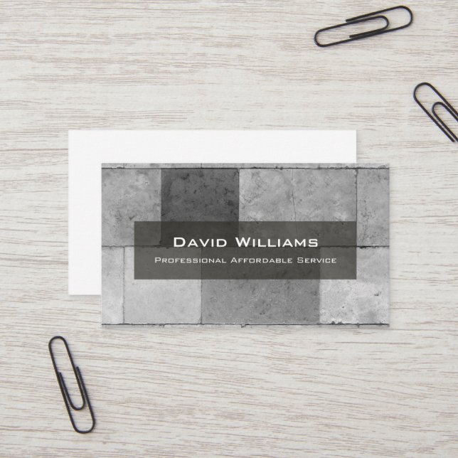 Berufliche Bodenbelag- und TilerVisitenkarte Visitenkarte (Vorderseite/Rückseite Beispiel)