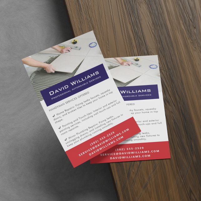 Berufliche Bodendienste und Tiler-Handyman Flyer (Von Creator hochgeladen)