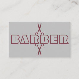 Berufliche Bordeaux-Skriptschere grau Visitenkarte