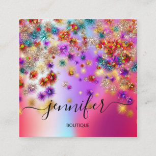 Berufliche Boutique Shop Eventplaner Quadratische Visitenkarte