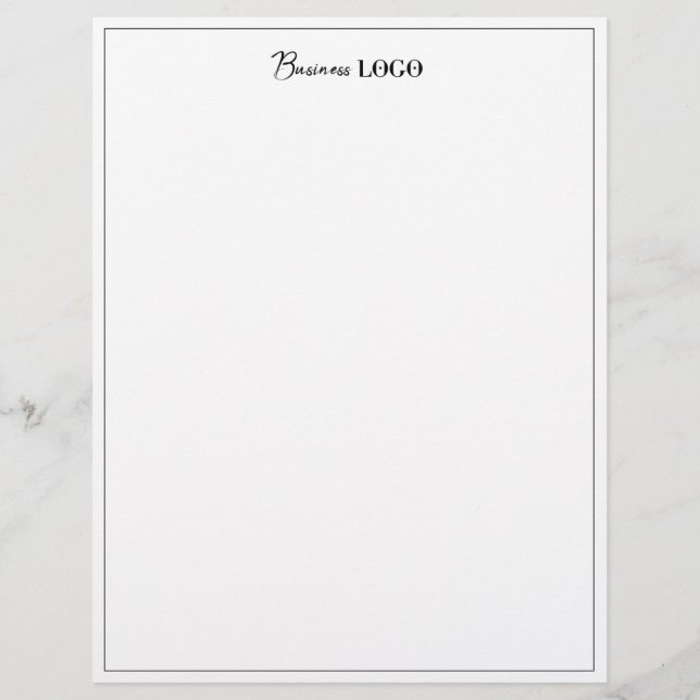 Berufliche Briefe für das Schwarze Border Business Briefbogen (Vorderseite)