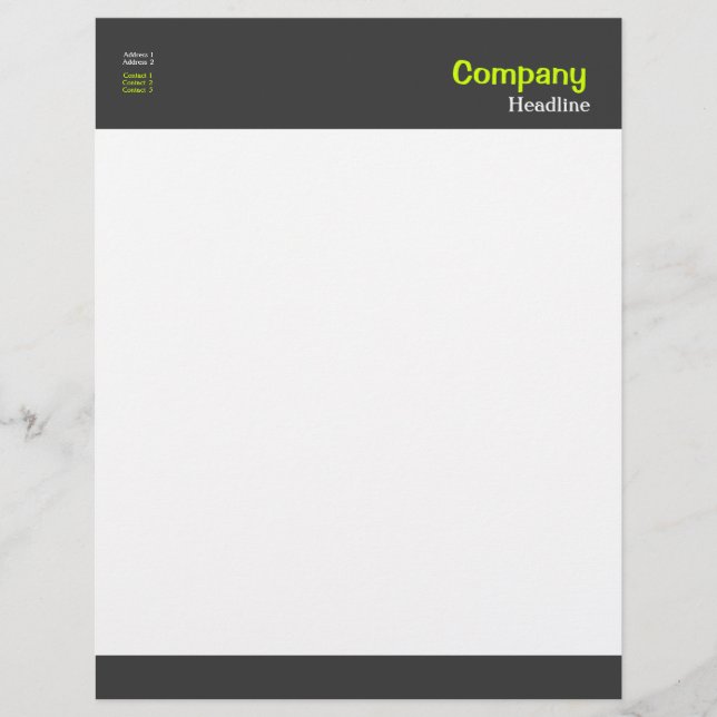 Berufliche Buchstaben Briefkopf (Vorderseite)