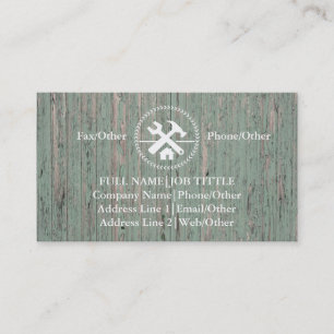 Berufliche Buildwerkzeuge für Tischlerwerkzeuge Visitenkarte