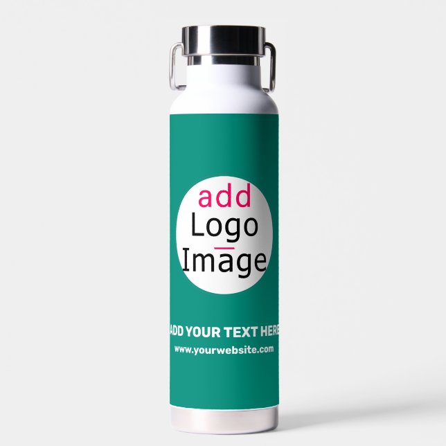 Berufliche Business Brand Custom Emerald Green Trinkflasche (Vorne)