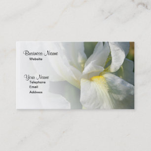 Berufliche Business Card der weißen Lilly Blume Visitenkarte