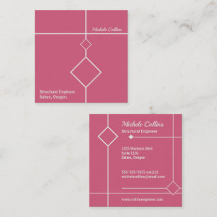Berufliche Business Card Quadratische Visitenkarte