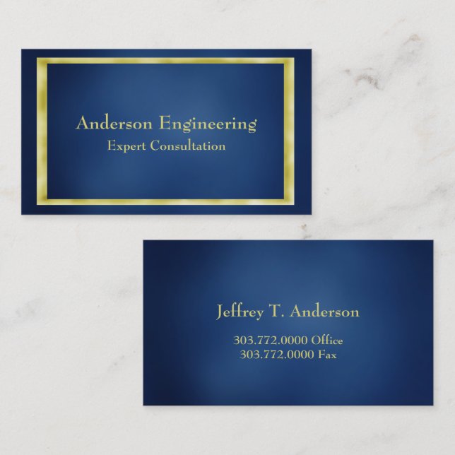 Berufliche Business Card Visitenkarte (Vorne/Hinten)
