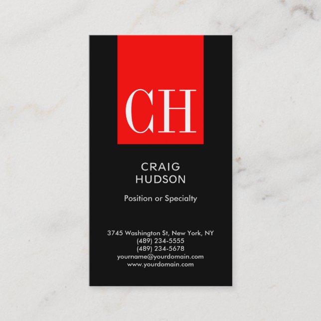 Berufliche Business Card Visitenkarte (Vorderseite)