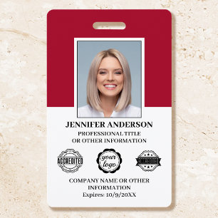 Berufliche Business Employee ID Security Red Ausweis