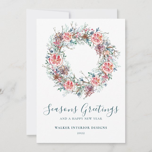 Berufliche Business Frohe Festtage Weihnachten (Vorderseite)