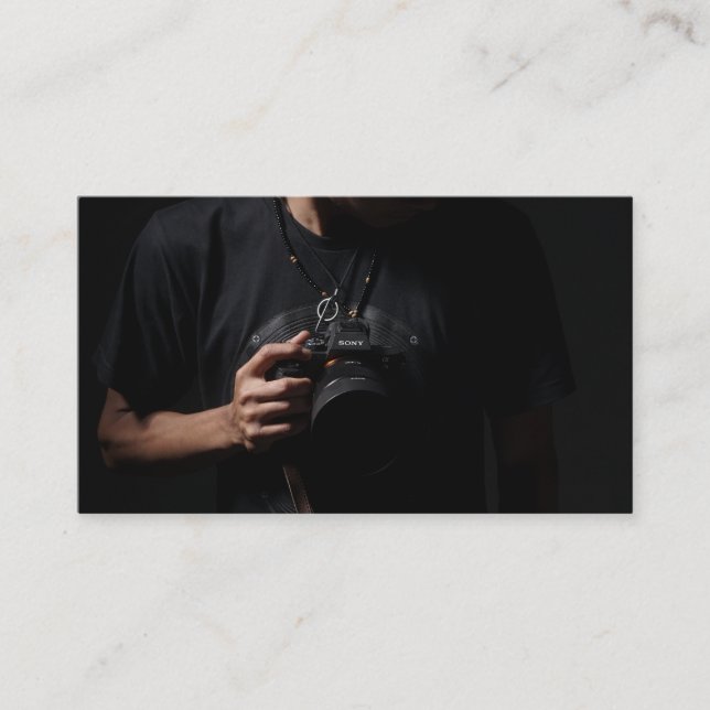 Berufliche Camera Lens Sucher Fotografie Visitenkarte (Vorderseite)
