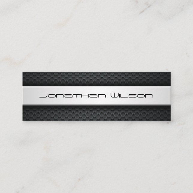 Berufliche Carbon Fiber-Business-Karte mit schlank Mini Visitenkarte (Vorderseite)