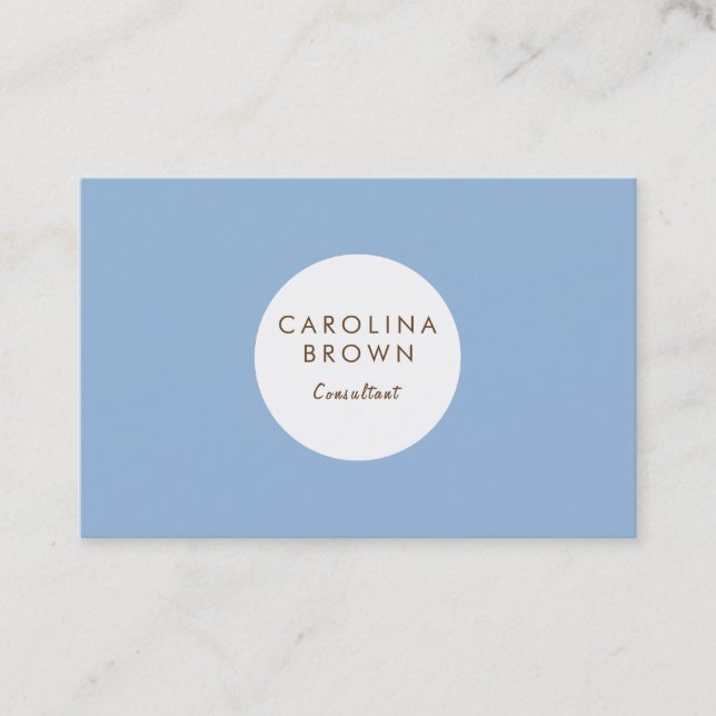 Berufliche Carolina Blue Business Card Visitenkarte (Vorderseite)