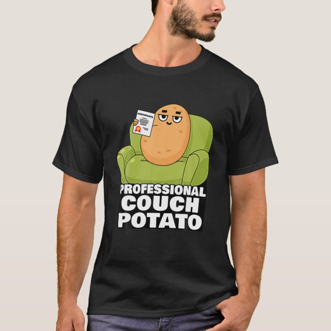 Berufliche Couch Potato Lazy Day Geschenk Funny Me T-Shirt (Vorderseite)