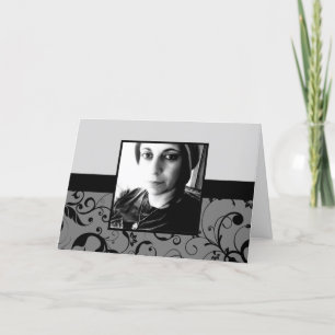 berufliche Damast-Gedenkkarte Ankündigung