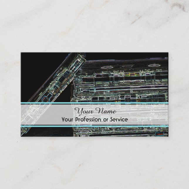 Berufliche DJ- und VJ-Visitenkarte Visitenkarte (Vorderseite)