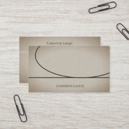 Berufliche Einfache Kunst, Khaki, modern Visitenkarte