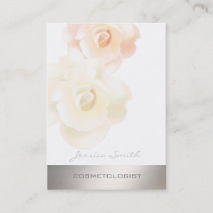 Berufliche elegante Luxus romantische Rose Visitenkarte