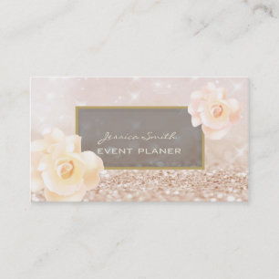 Berufliche elegante Luxus-Rose glänzen Visitenkarte