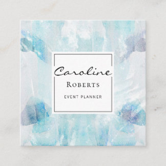 Berufliche elegante Pinselstriche Quadratische Visitenkarte