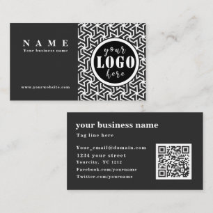 Berufliche, elegante schwarze Mesh Business Card Visitenkarte