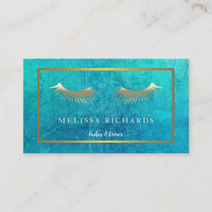 Berufliche Eyelashes Makeup Artist Visitenkarte