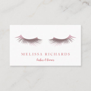 Berufliche Eyelashes Makeup Artist Visitenkarte