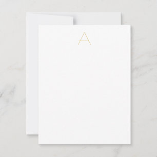 Berufliche Farbmonogramm RSVP Karte