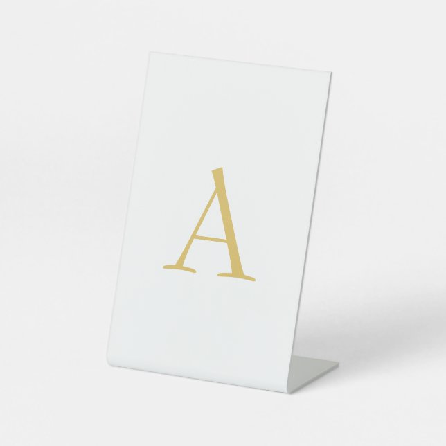 Berufliche Farbmonogramm Sockelschild (Vorderseite)