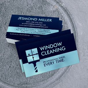 Berufliche Fensterreinigungsdienste Visitenkarte