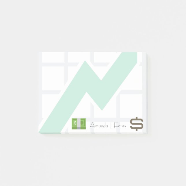 Berufliche Finanzpolitik Emojis Post-it Klebezettel (Vorderseite)