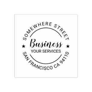 Berufliche Firmenadresse Gummistempel