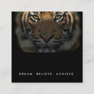 Berufliche Fitness Trainer Studio Elegante Luxus Quadratische Visitenkarte