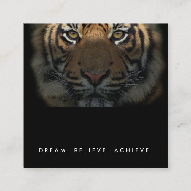 Berufliche Fitness Trainer Studio Elegante Luxus Quadratische Visitenkarte (Vorderseite)