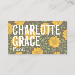Berufliche Floristische Blume Personalisiert Visitenkarte