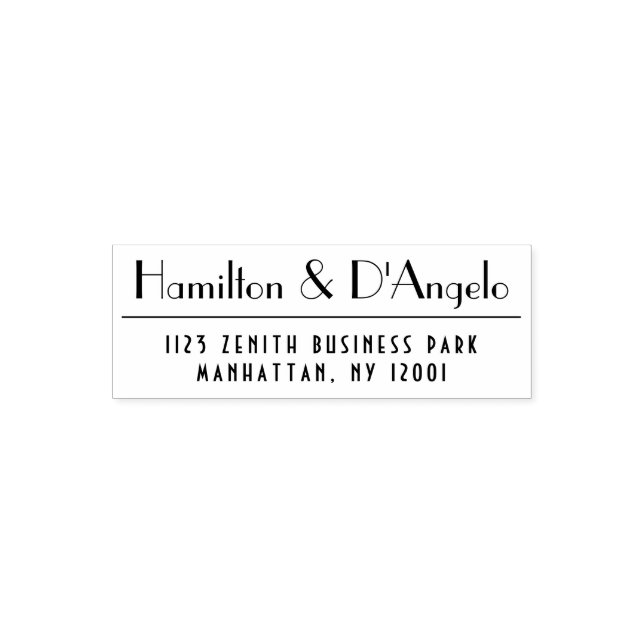 Berufliche formelle Rücksendeadresse Permastempel (Design)