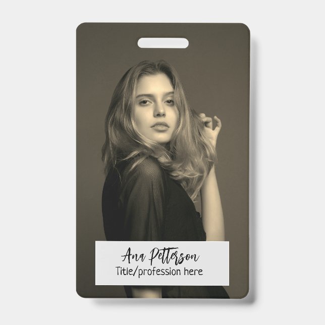 berufliche Foto QR-Website E-Mail sozial modern Ausweis (Vorderseite)