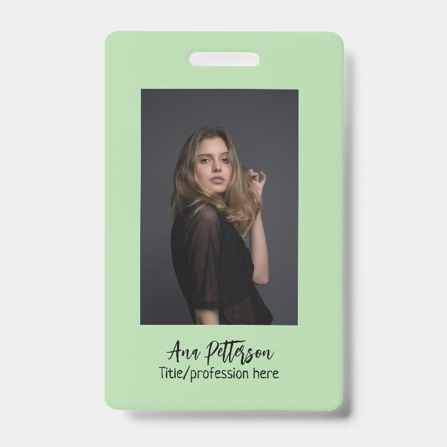 berufliche Foto QR-Website E-Mail sozial modern Ausweis (Vorderseite)