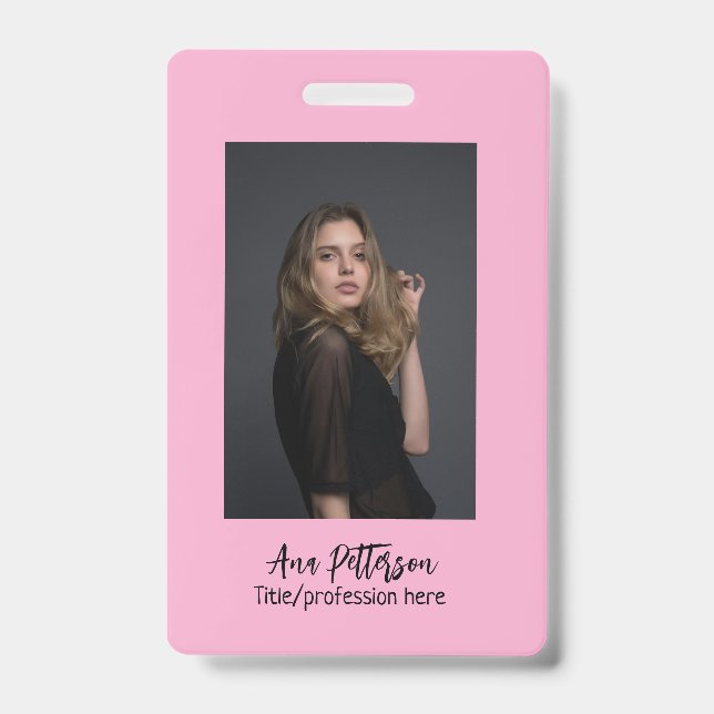 berufliche Foto QR-Website E-Mail sozial modern Ausweis (Vorderseite)