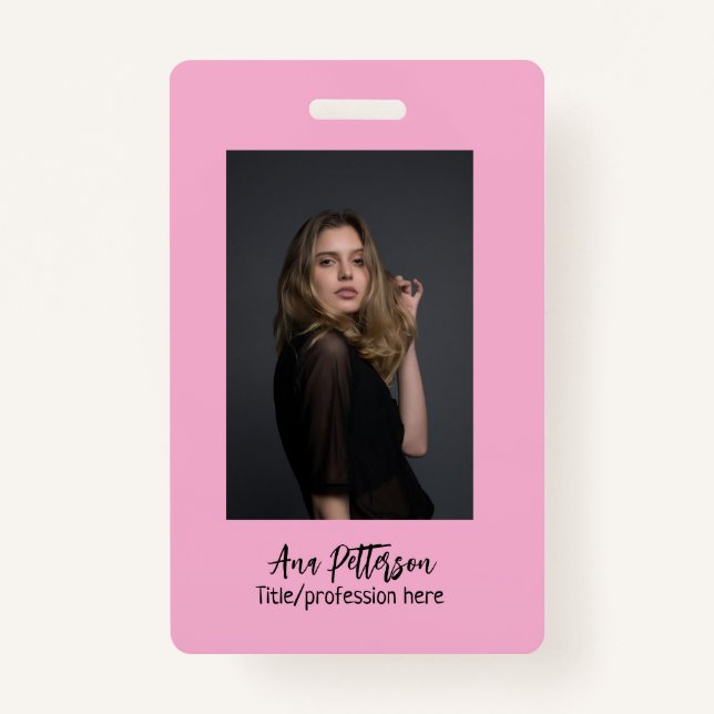 berufliche Foto QR-Website E-Mail sozial modern Ausweis (Vorderseite)