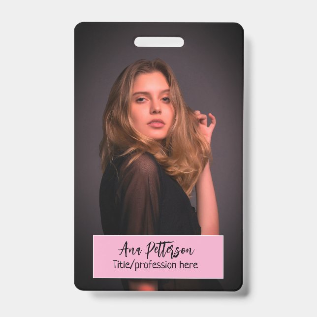 berufliche Foto QR-Website E-Mail sozial modern Ausweis (Vorderseite)