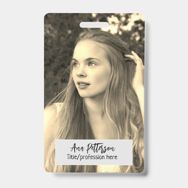 berufliche Foto QR-Website E-Mail sozial modern Ausweis (Vorderseite)