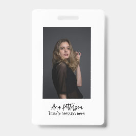 berufliche Foto QR-Website E-Mail sozial modern Ausweis