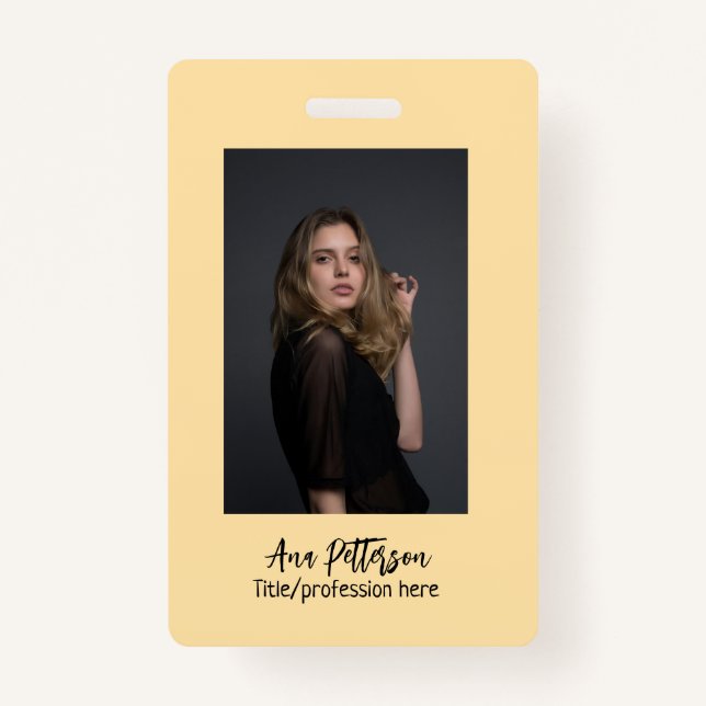 berufliche Foto QR-Website E-Mail sozial modern Ausweis (Vorderseite)