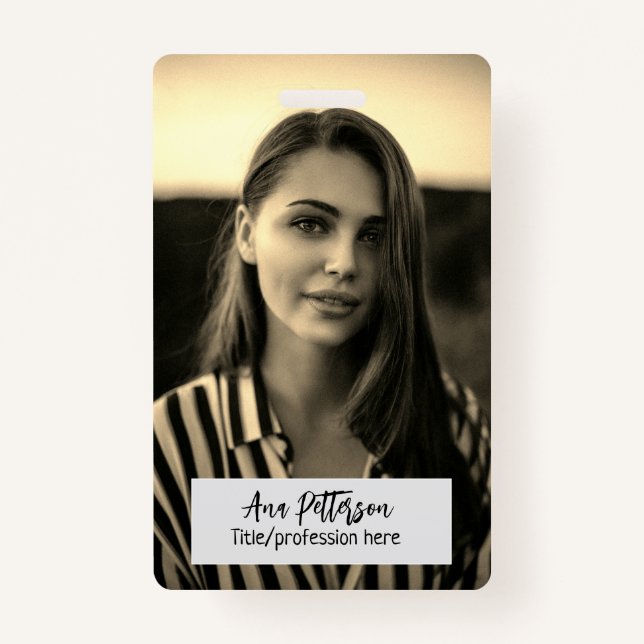 berufliche Foto QR-Website E-Mail sozial modern Ausweis (Vorderseite)