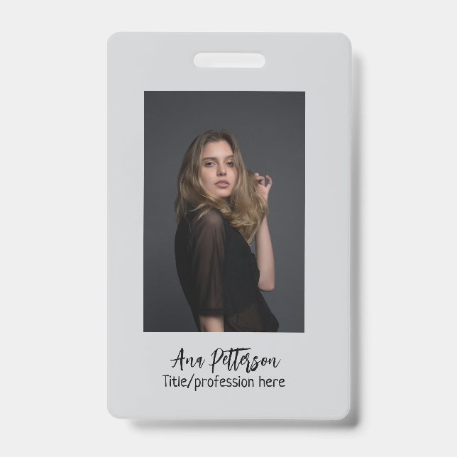 berufliche Foto QR-Website E-Mail sozial modern Ausweis (Vorderseite)